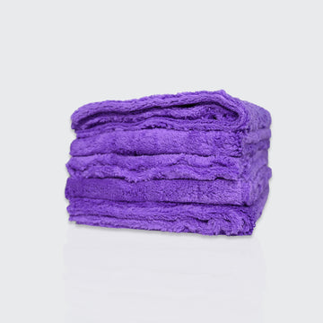 Super Plush Purple Microfibre Cloth - 5 Pack - Carbon Car Care