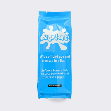 Splat! - Bird Poo Removal Wipes 5 Pack - Carbon Car Care